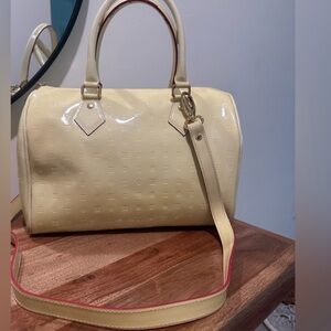 Arcadia Vintage Italy Yellow Speedy Sachel Bag.